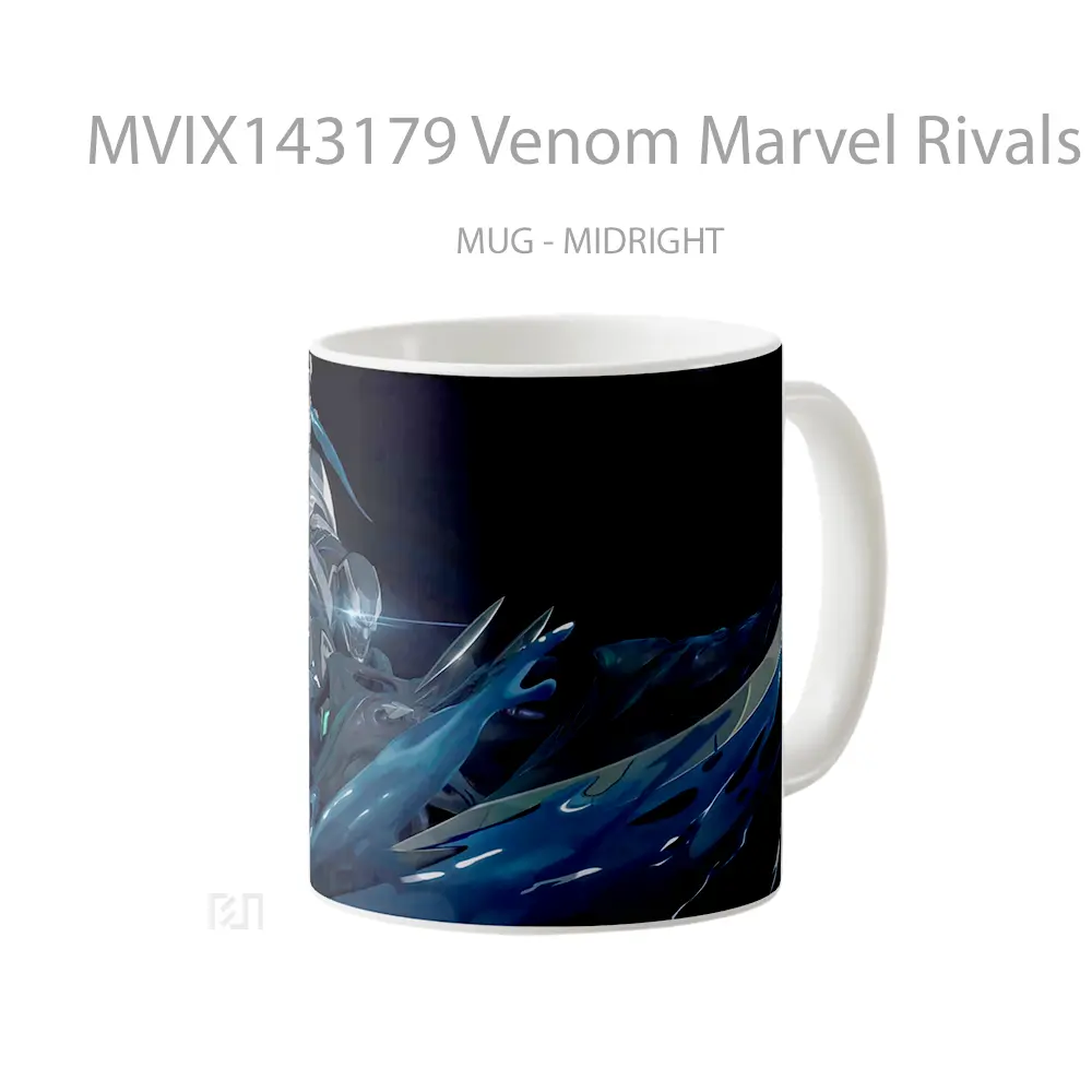 Mug Venom Marvel Rivals Space Knight Skin Gelas Superhero - All-side / Desain