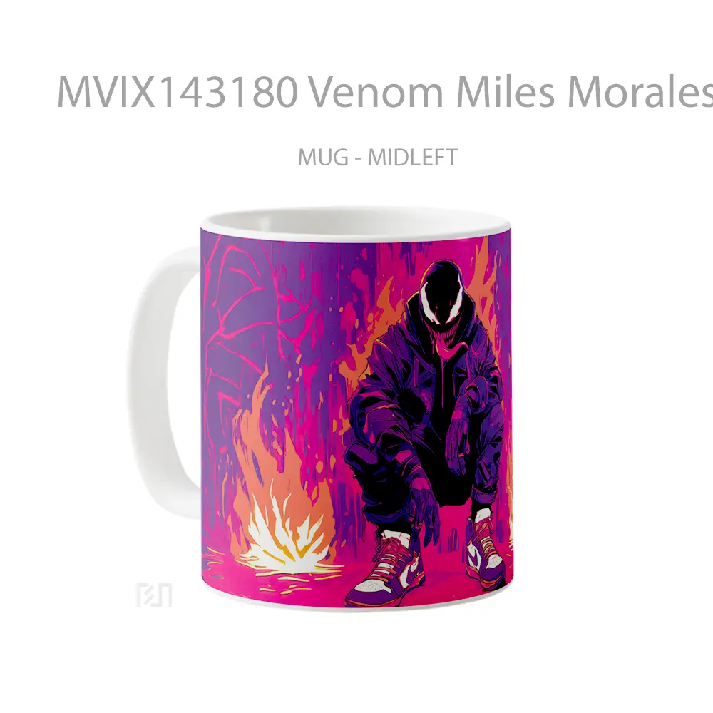 Mug Venom Miles Morales Gelas Keramik Unik - All-side / Desain