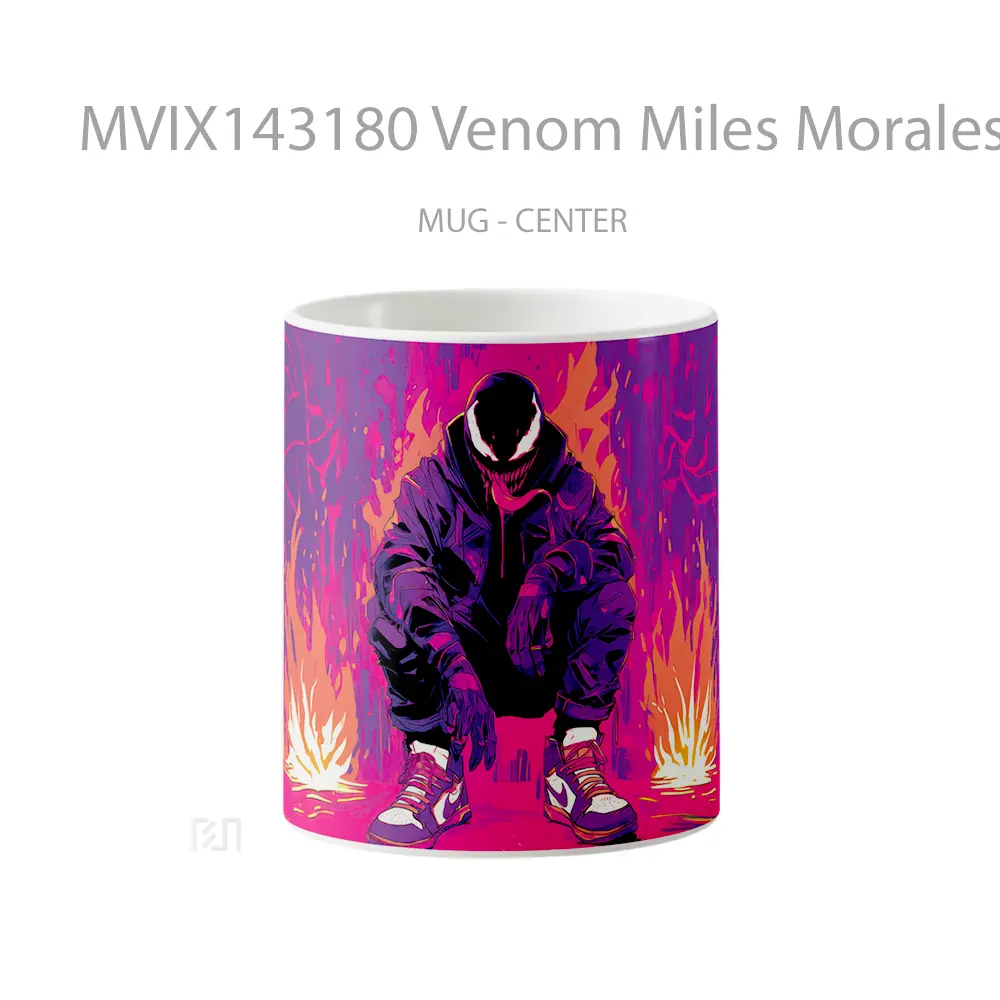 Mug Venom Miles Morales Gelas Keramik Unik