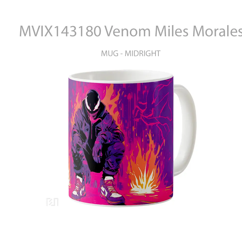Mug Venom Miles Morales Gelas Keramik Unik - All-side / Desain