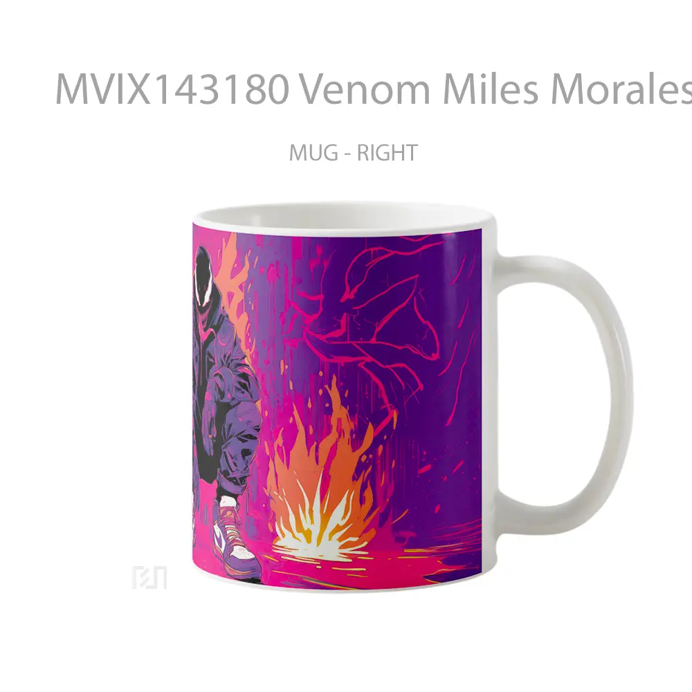 Mug Venom Miles Morales Gelas Keramik Unik - All-side / Desain