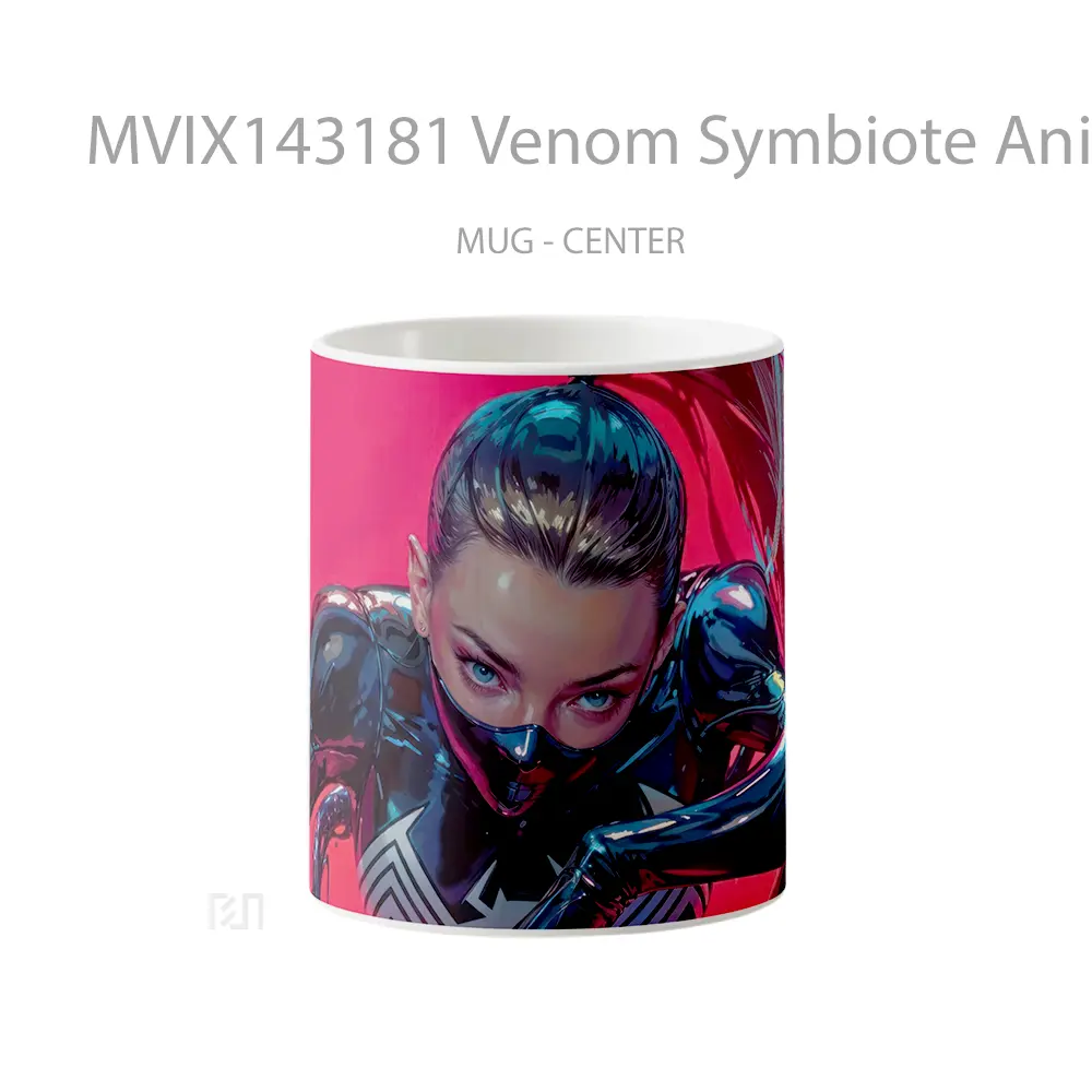 Mug Venom Symbiote Anime Girl Cangkir Anime