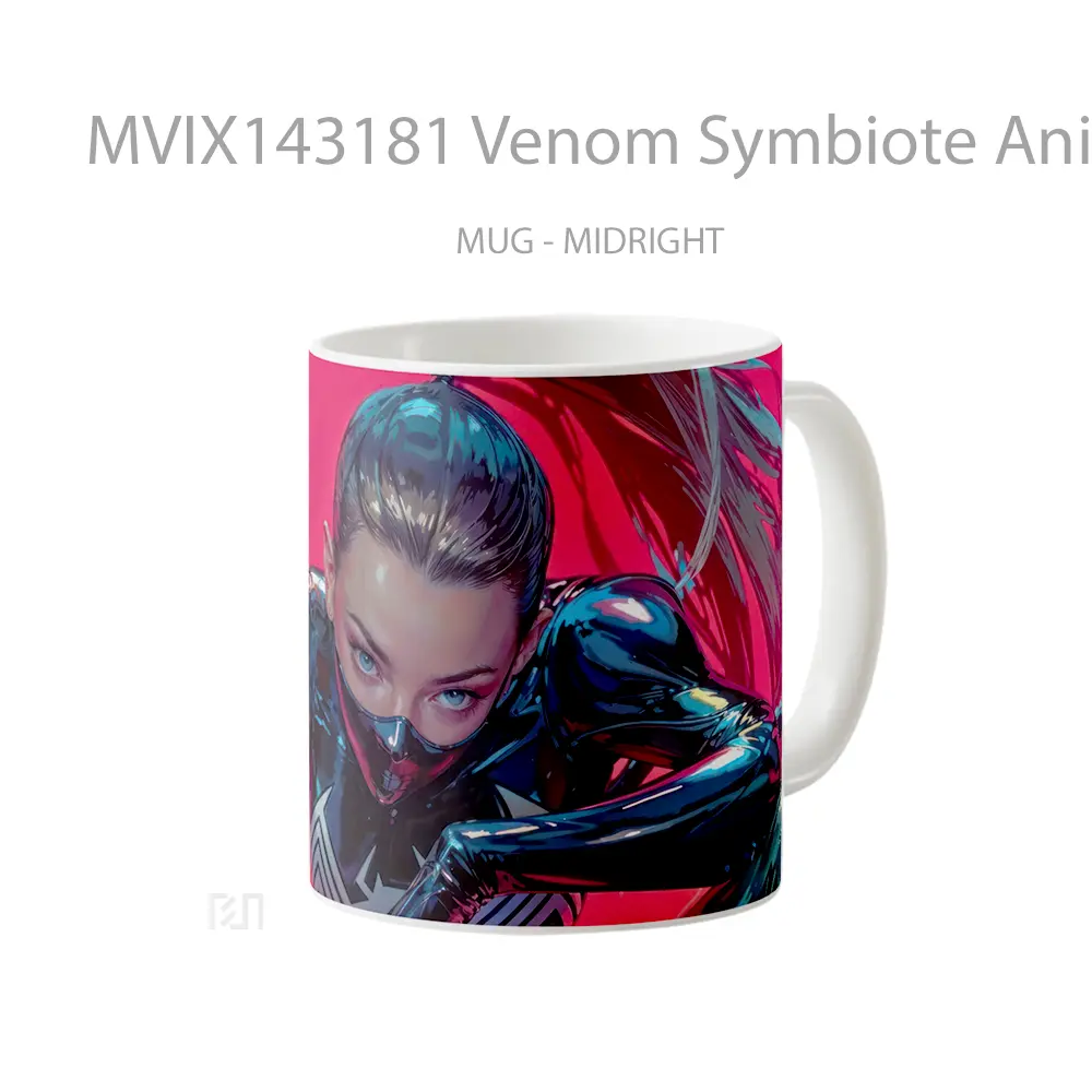 Mug Venom Symbiote Anime Girl Cangkir Anime - All-side / Desain