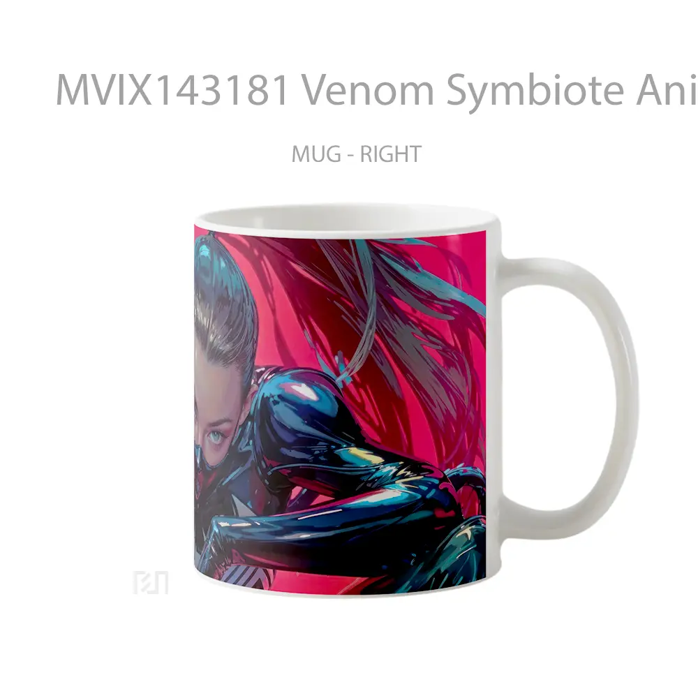 Mug Venom Symbiote Anime Girl Cangkir Anime - All-side / Desain