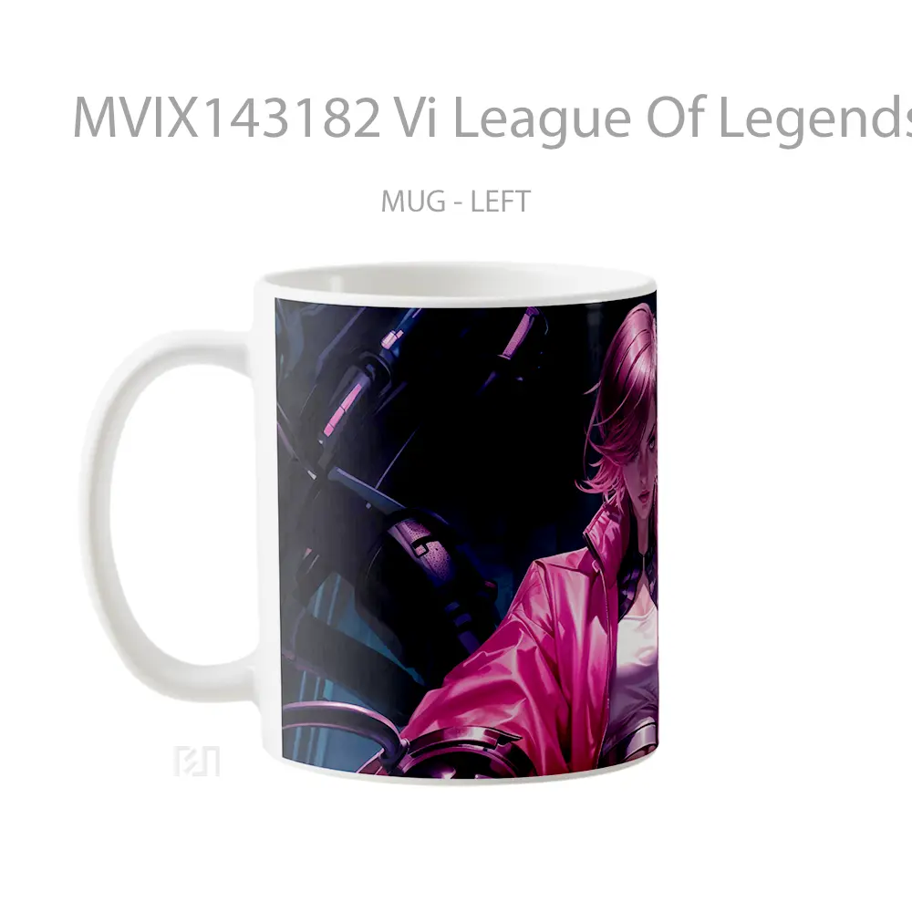 Mug Vi League Of Legends Cangkir Gamer - All-side / Desain
