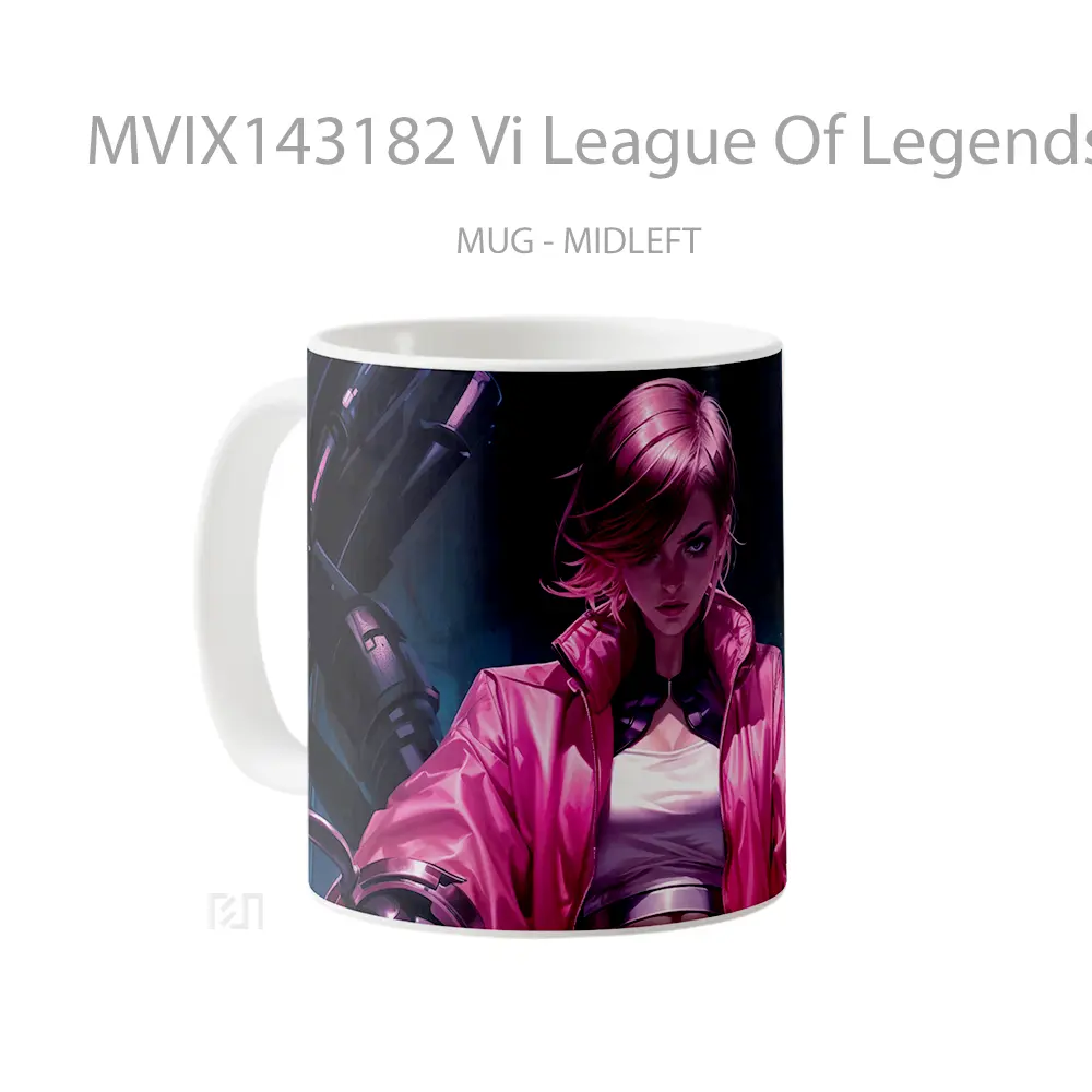 Mug Vi League Of Legends Cangkir Gamer - All-side / Desain