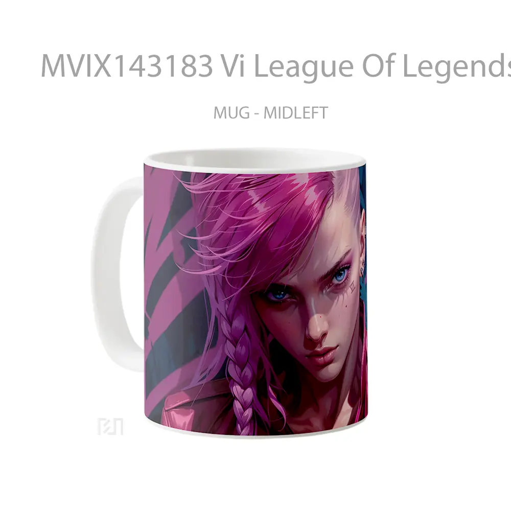 Mug Vi League Of Legends Cangkir Gamer - All-side / Desain