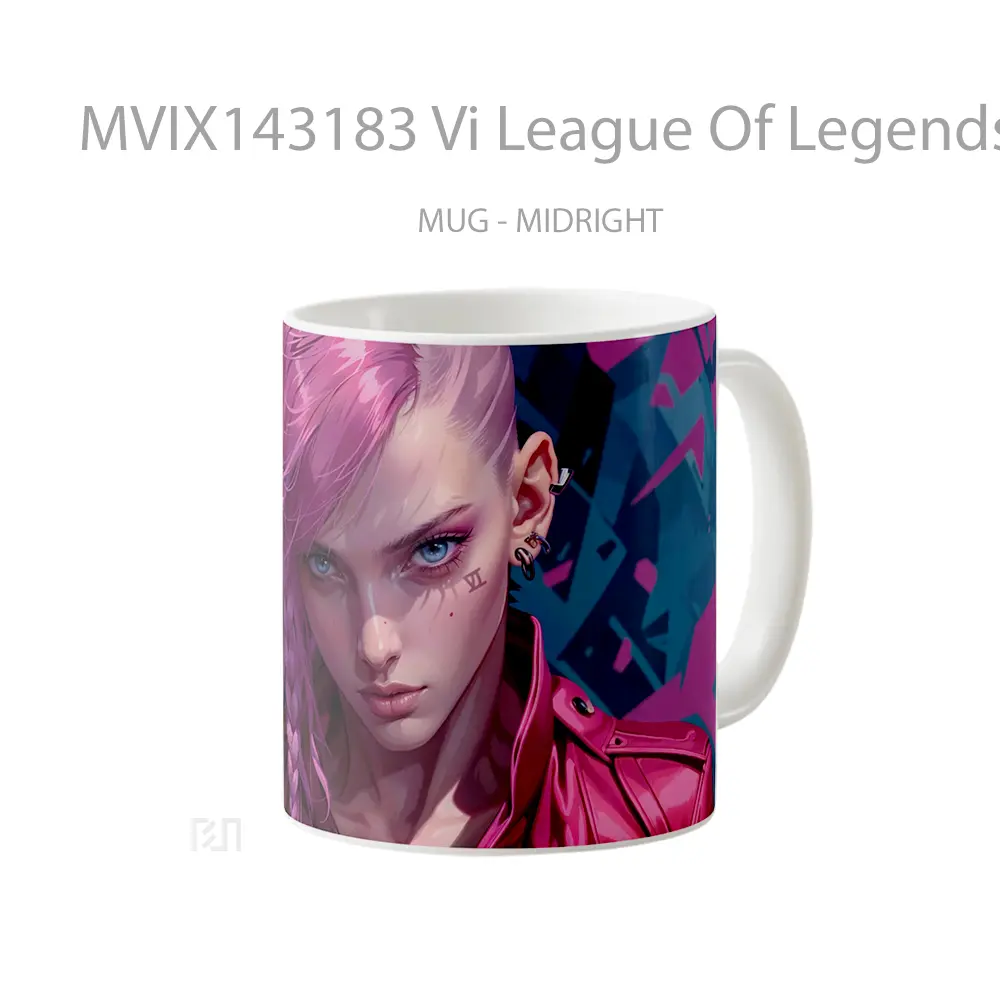 Mug Vi League Of Legends Cangkir Gamer - All-side / Desain