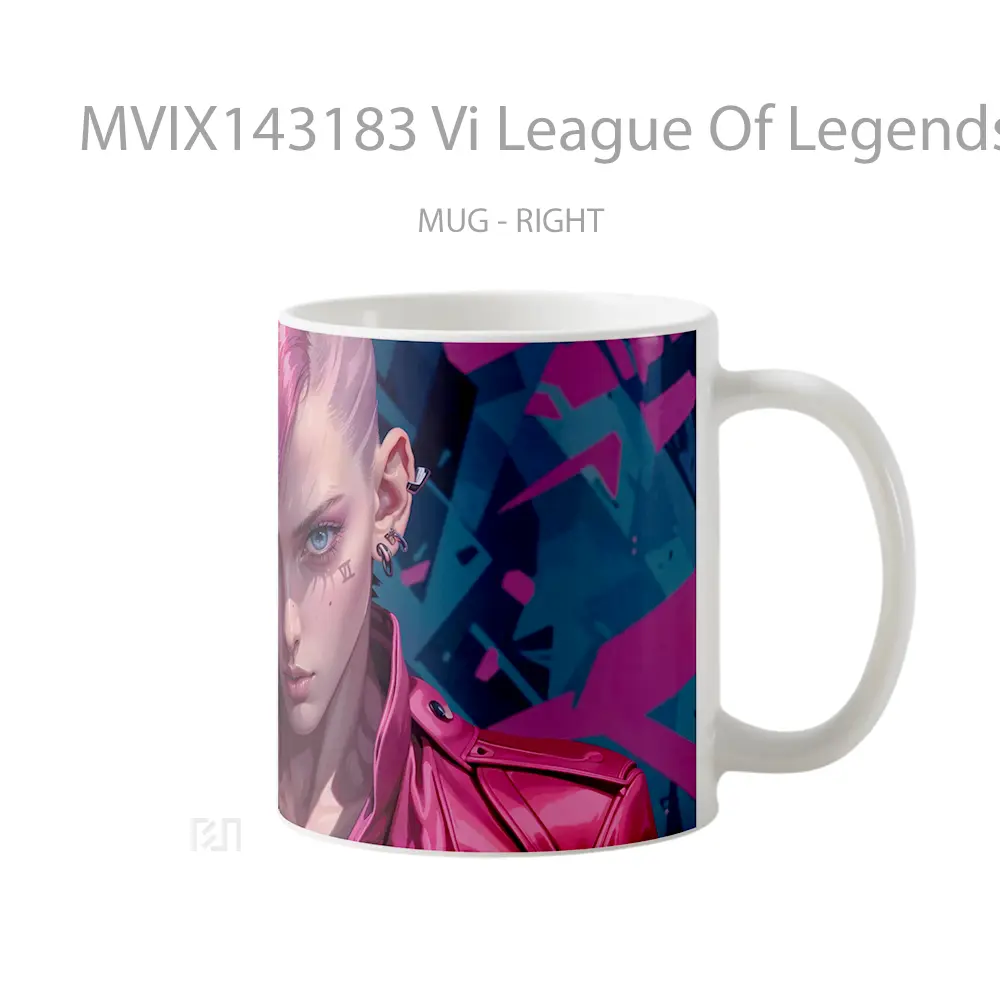 Mug Vi League Of Legends Cangkir Gamer - All-side / Desain