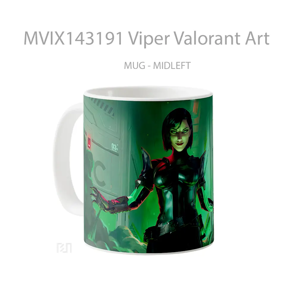 Mug Viper Valorant Art Cangkir Gamer - All-side / Desain