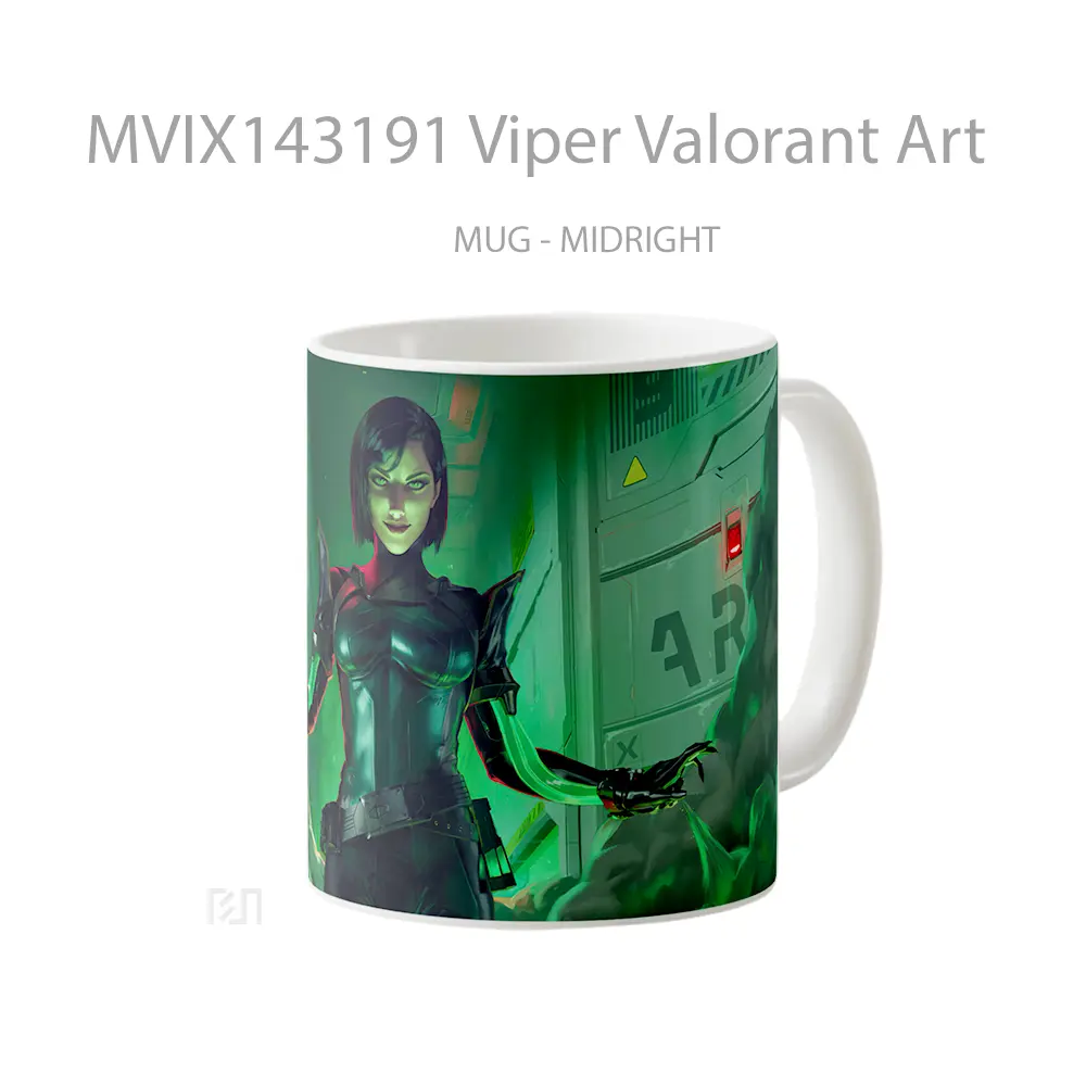 Mug Viper Valorant Art Cangkir Gamer - All-side / Desain