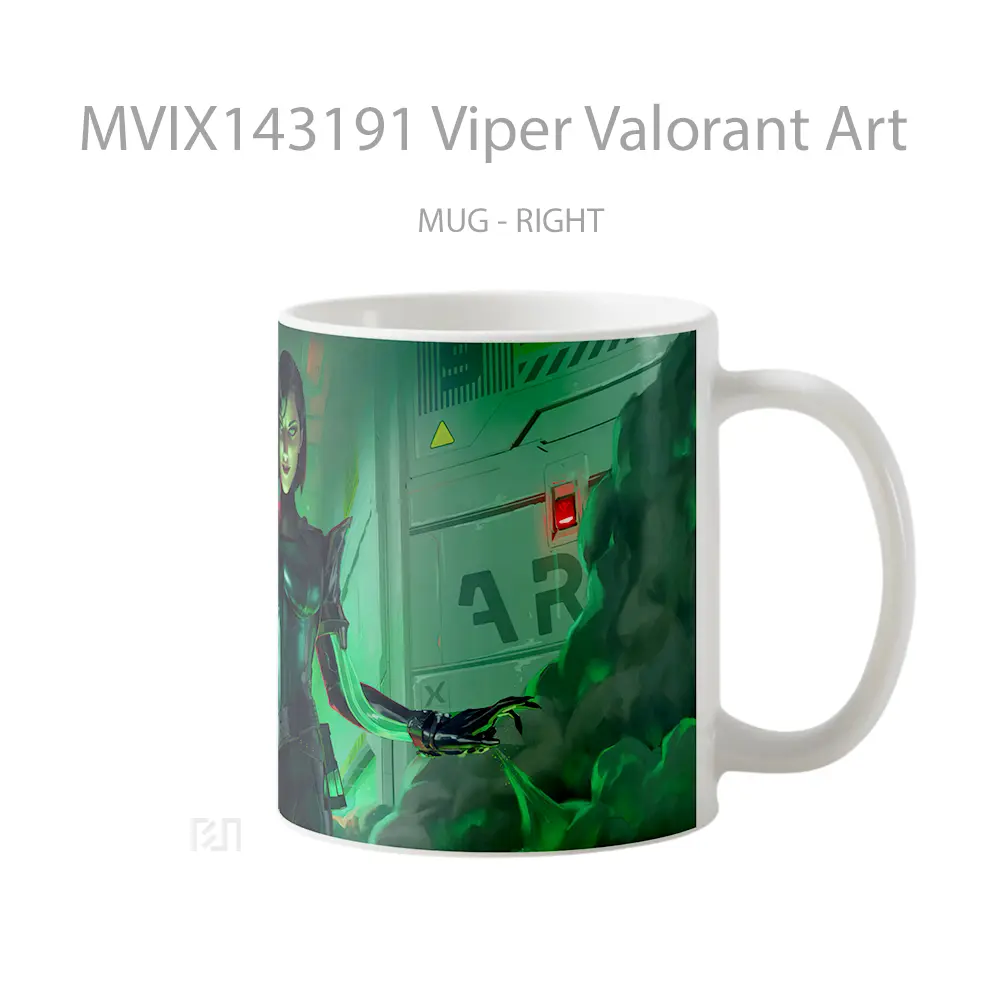 Mug Viper Valorant Art Cangkir Gamer - All-side / Desain