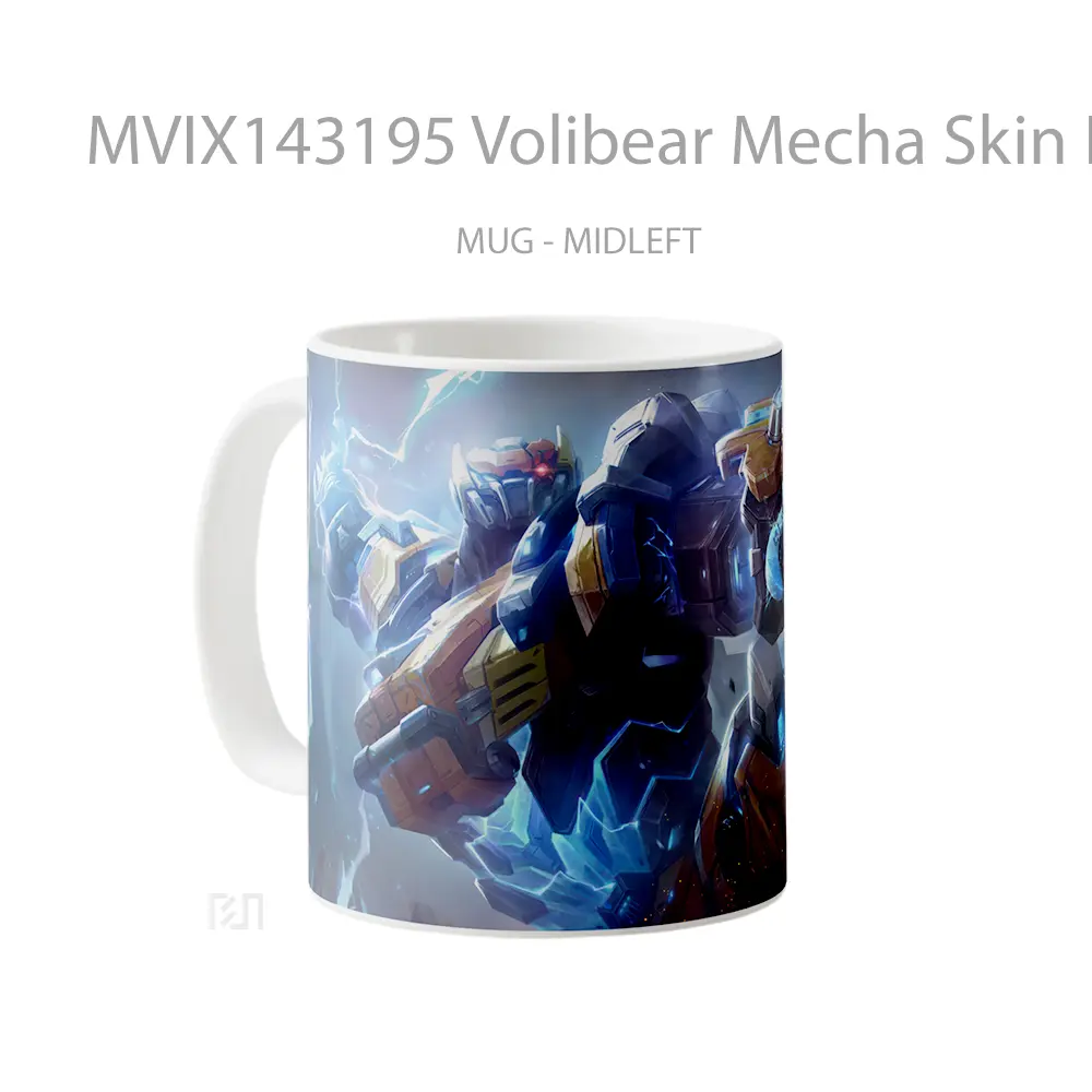 Mug Volibear Mecha Skin Lol Wild Rift Splash Art Cangkir Gamer - All-side / Desain