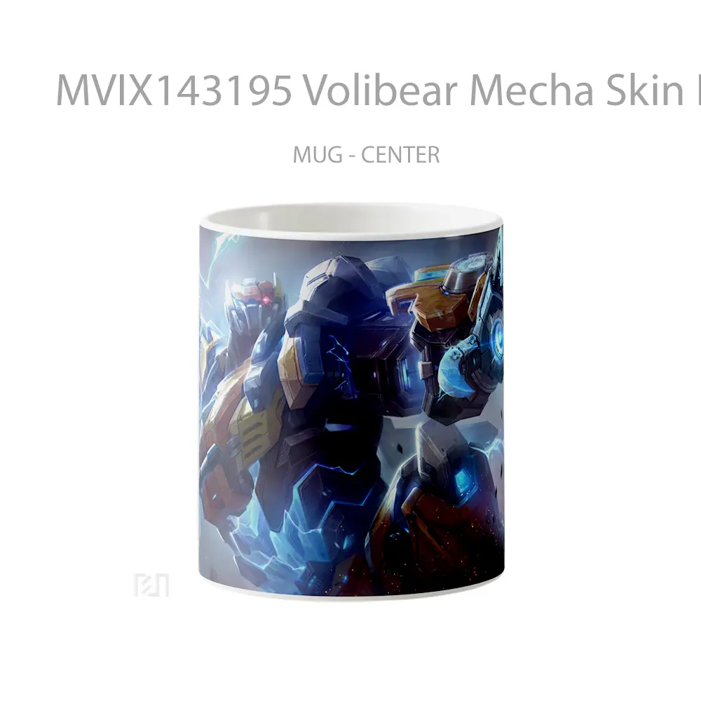 Mug Volibear Mecha Skin Lol Wild Rift Splash Art Cangkir Gamer