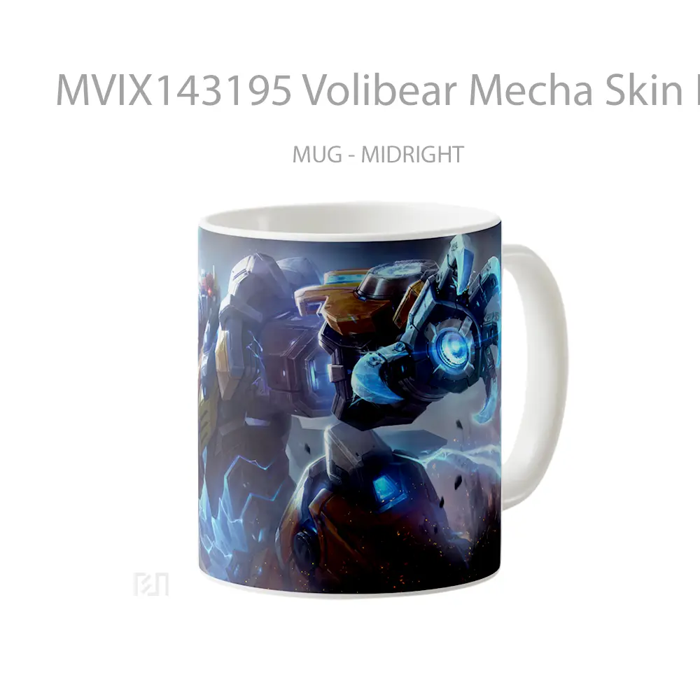 Mug Volibear Mecha Skin Lol Wild Rift Splash Art Cangkir Gamer - All-side / Desain