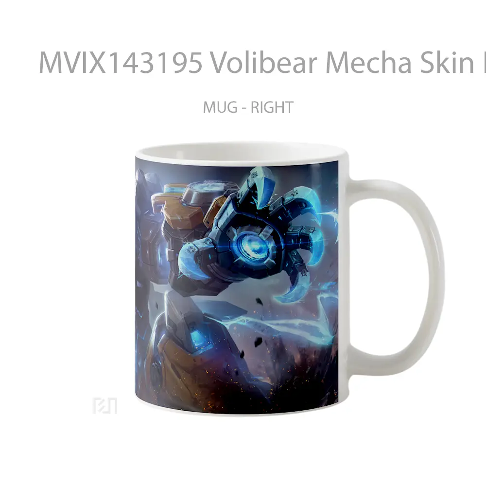 Mug Volibear Mecha Skin Lol Wild Rift Splash Art Cangkir Gamer - All-side / Desain