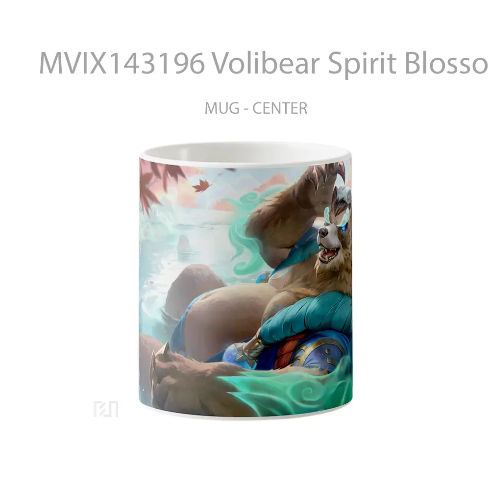 Mug Volibear Spirit Blossom Springs Skin Lol Splash Art Cangkir Gamer