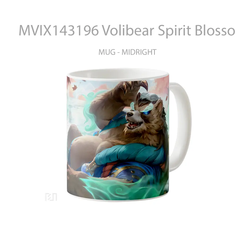 Mug Volibear Spirit Blossom Springs Skin Lol Splash Art Cangkir Gamer - All-side / Desain