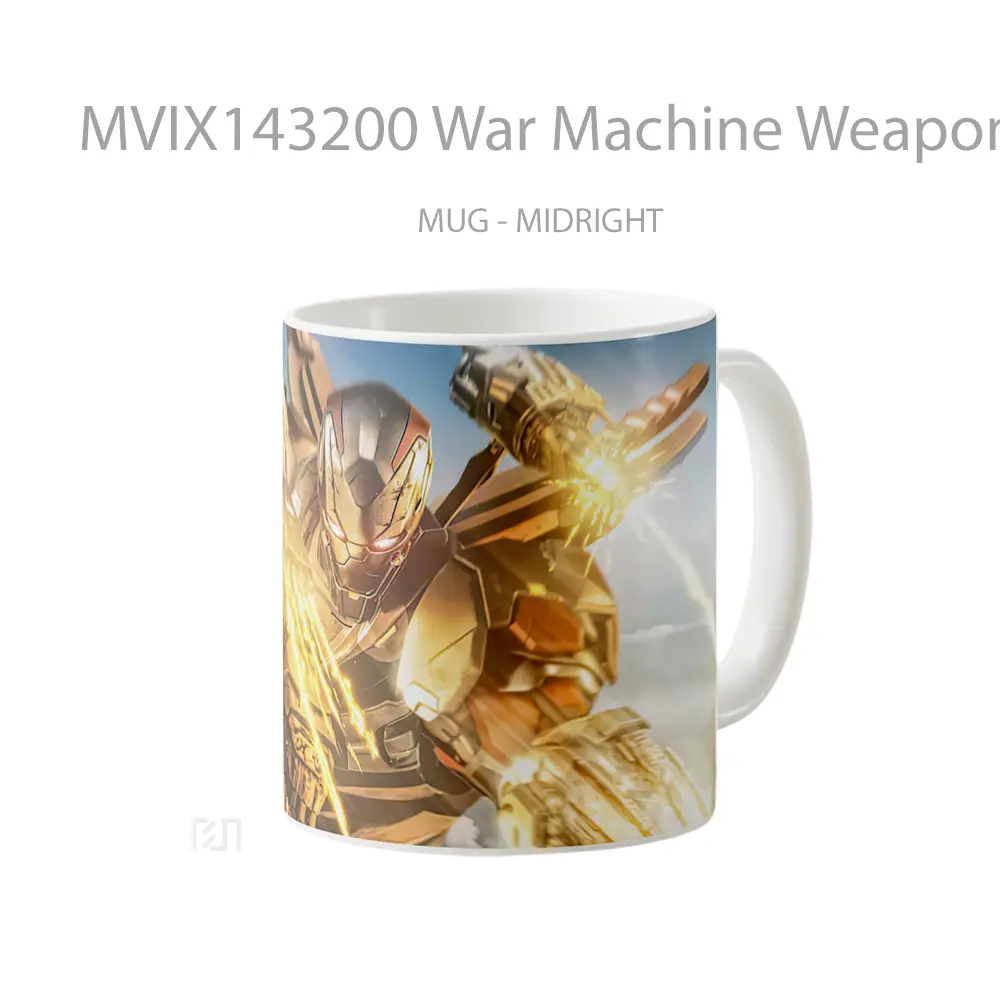 Mug War Machine Weapon Marvel Gelas Superhero - All-side / Desain
