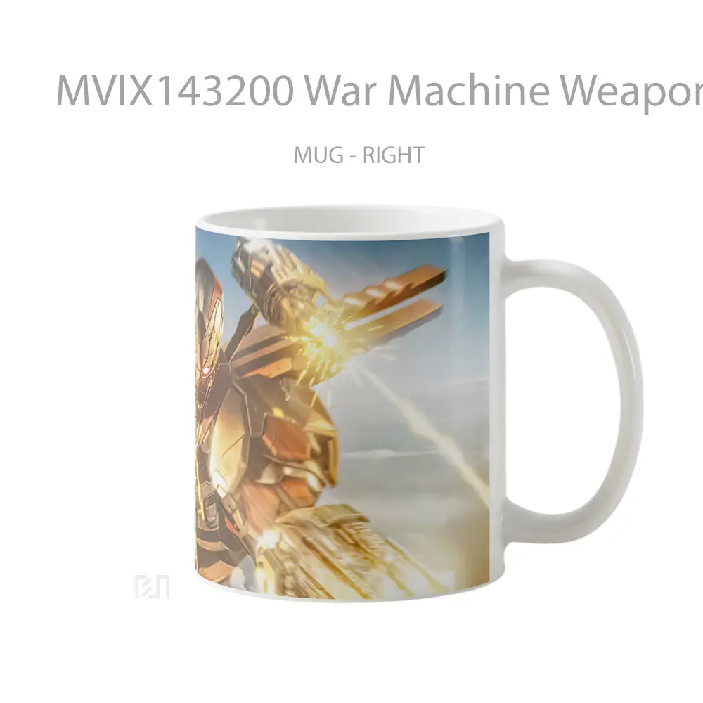 Mug War Machine Weapon Marvel Gelas Superhero - All-side / Desain