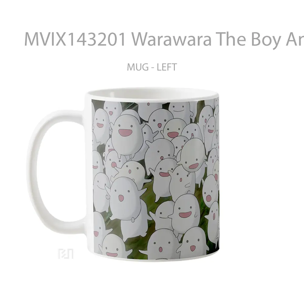 Mug Warawara The Boy And The Heron Gelas Keramik Unik - All-side / Desain