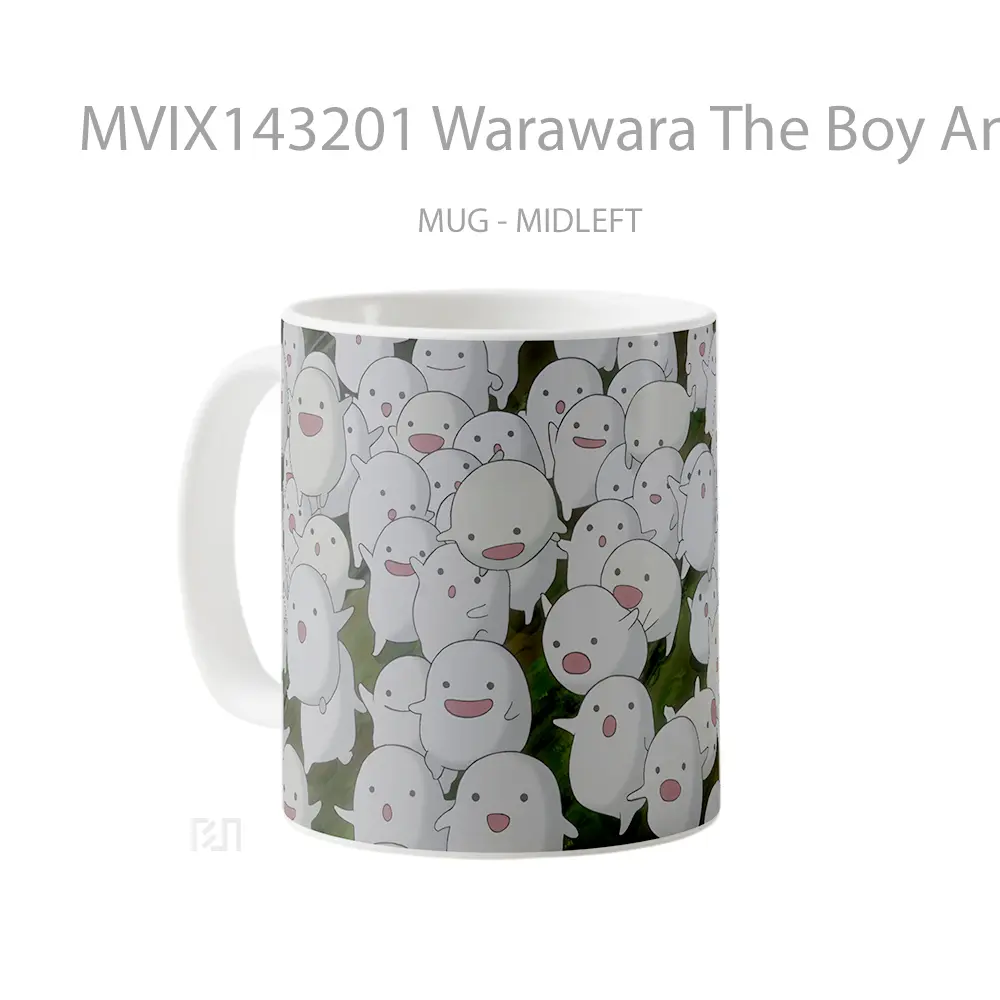 Mug Warawara The Boy And The Heron Gelas Keramik Unik - All-side / Desain