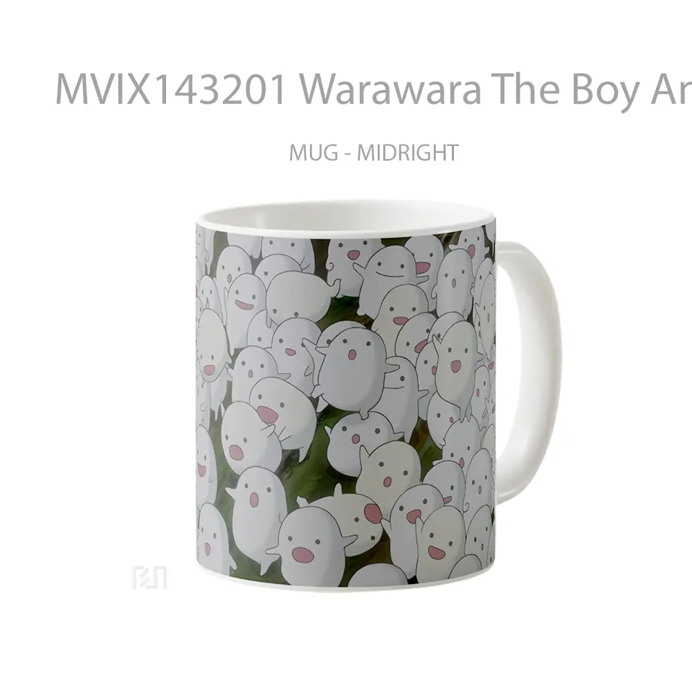 Mug Warawara The Boy And The Heron Gelas Keramik Unik - All-side / Desain