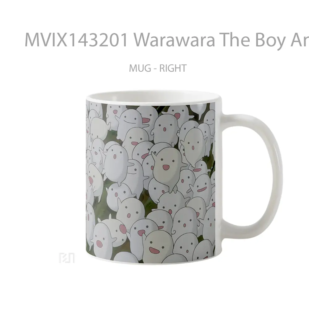 Mug Warawara The Boy And The Heron Gelas Keramik Unik - All-side / Desain