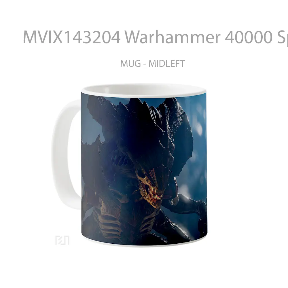 Mug Warhammer 40000 Space Marine 2 Alien Gelas Keramik Unik - All-side / Desain