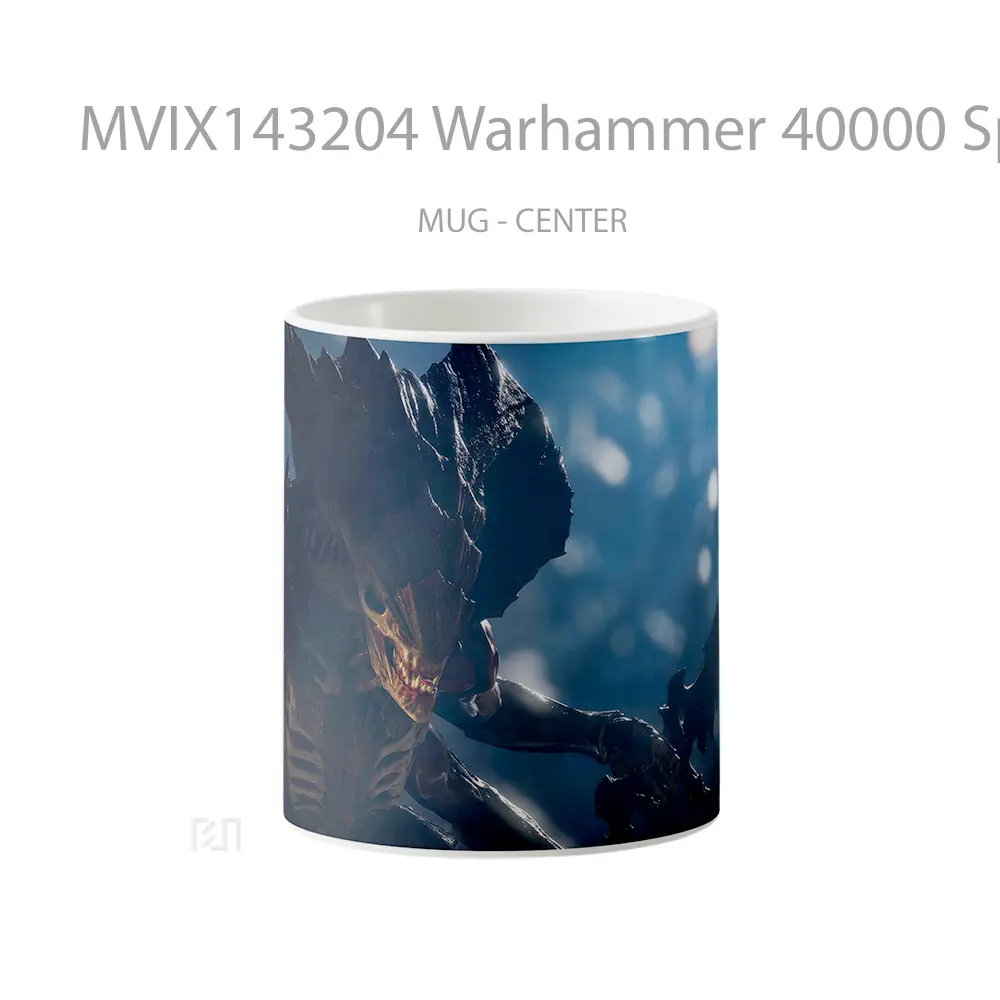 Mug Warhammer 40000 Space Marine 2 Alien Gelas Keramik Unik