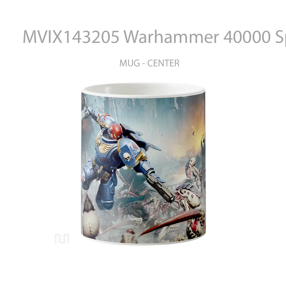 Mug Warhammer 40000 Space Marine 2 Battle Gelas Keramik Unik