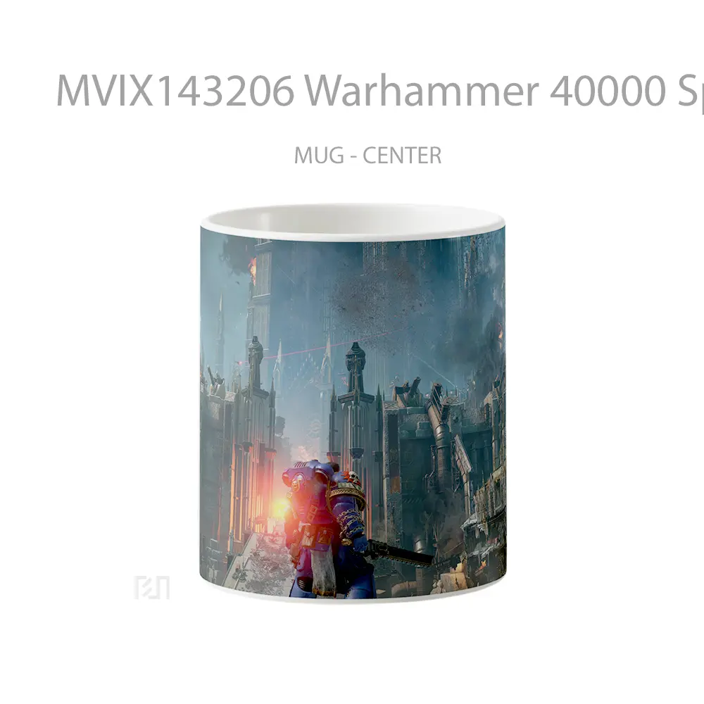 Mug Warhammer 40000 Space Marine 2 Castle Gelas Keramik Unik