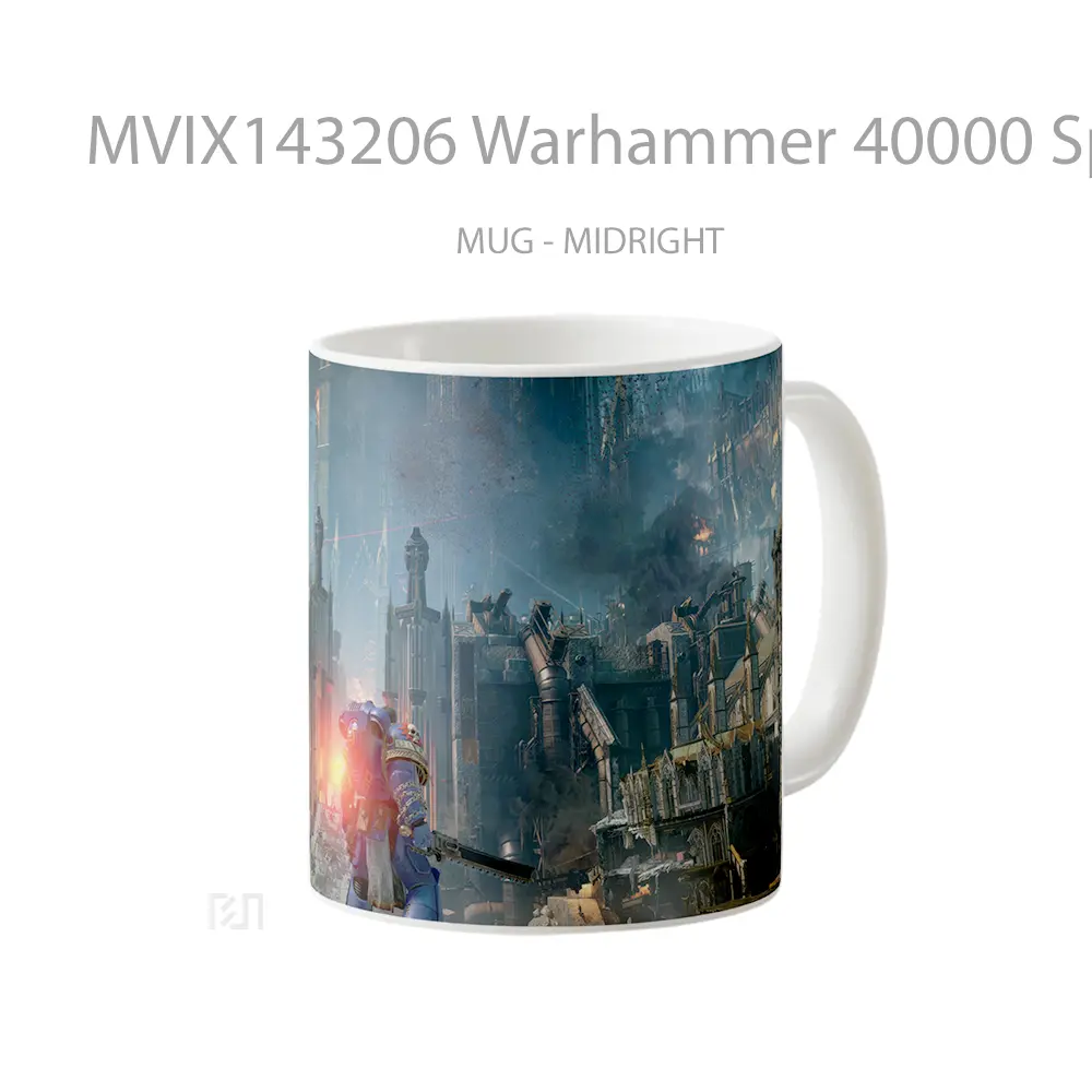 Mug Warhammer 40000 Space Marine 2 Castle Gelas Keramik Unik - All-side / Desain