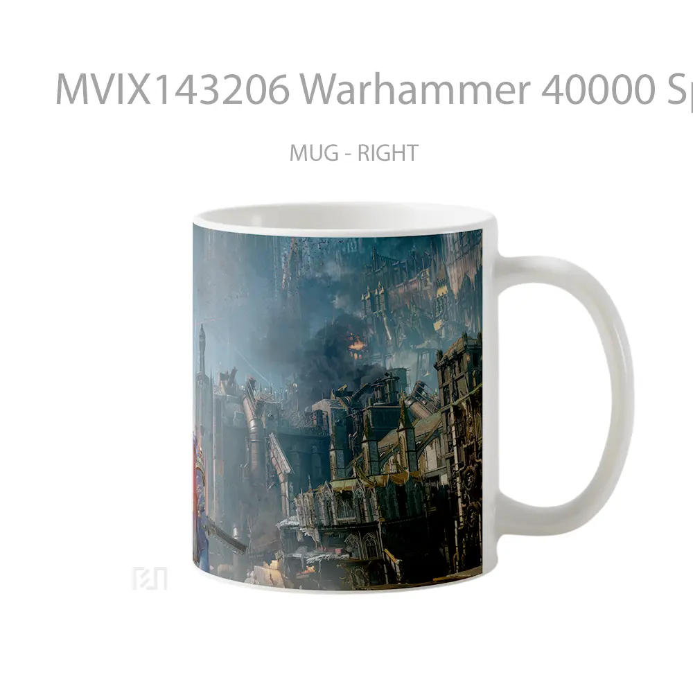 Mug Warhammer 40000 Space Marine 2 Castle Gelas Keramik Unik - All-side / Desain
