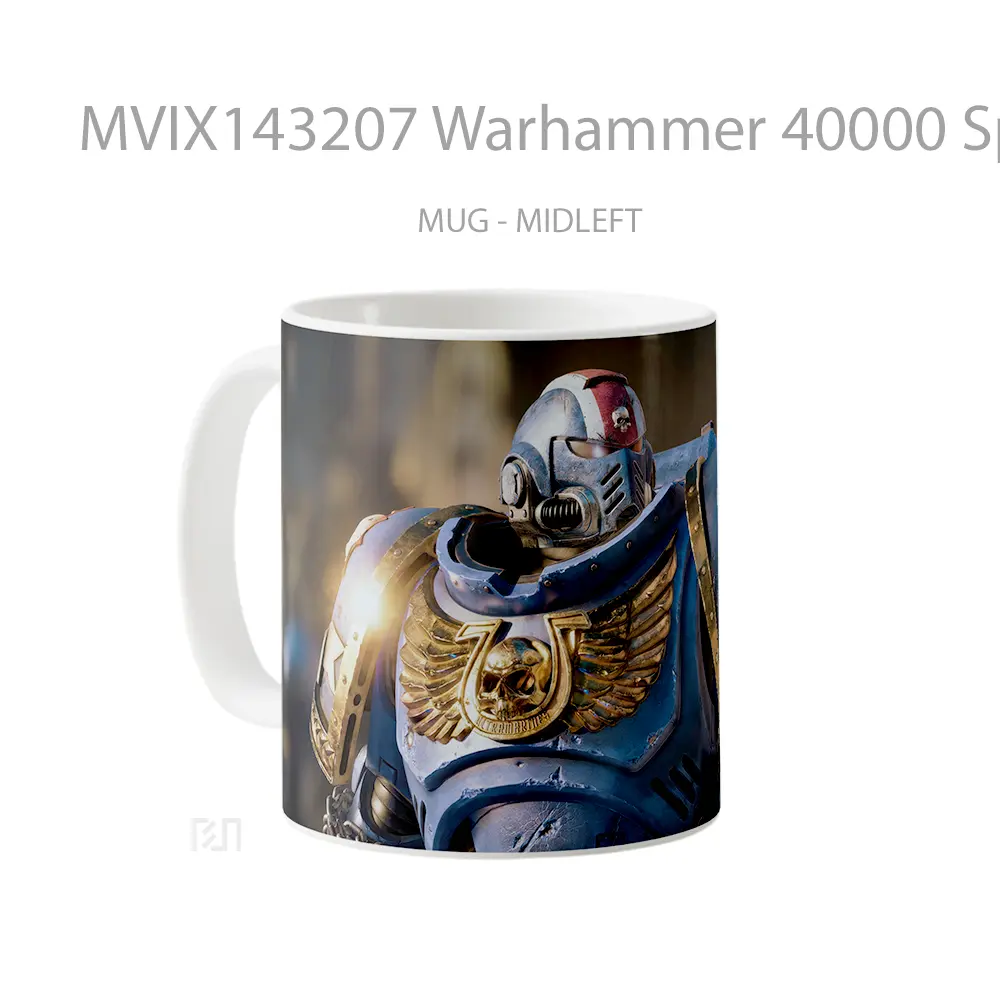Mug Warhammer 40000 Space Marine 2 Gelas Keramik Unik - All-side / Desain