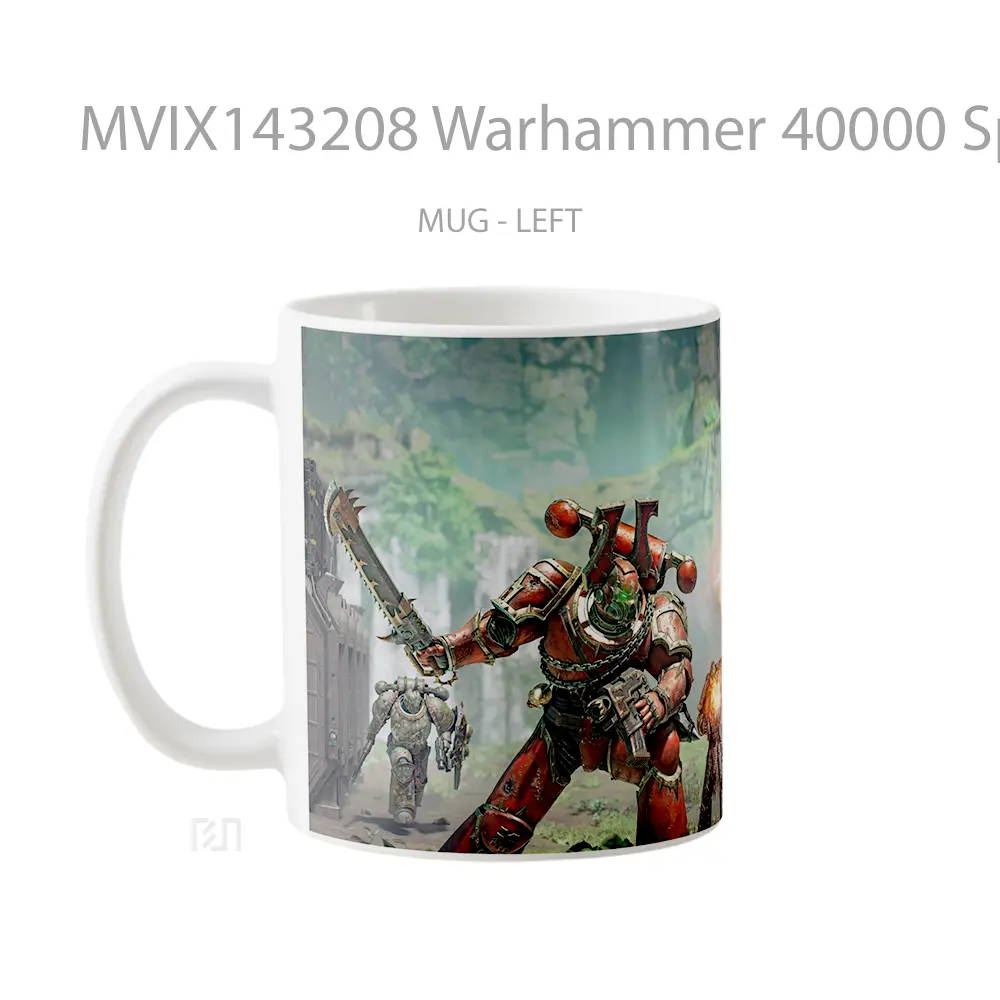 Mug Warhammer 40000 Space Marine 2 Red Talons Battle Gelas Keramik Unik - All-side / Desain
