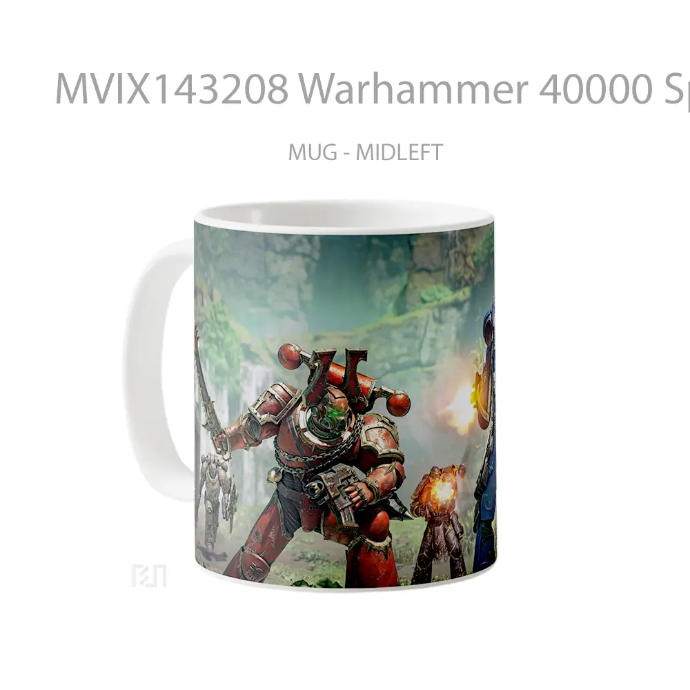 Mug Warhammer 40000 Space Marine 2 Red Talons Battle Gelas Keramik Unik - All-side / Desain