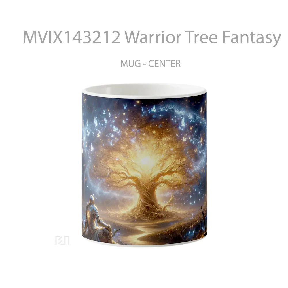 Mug Warrior Tree Fantasy Gelas Keramik Unik
