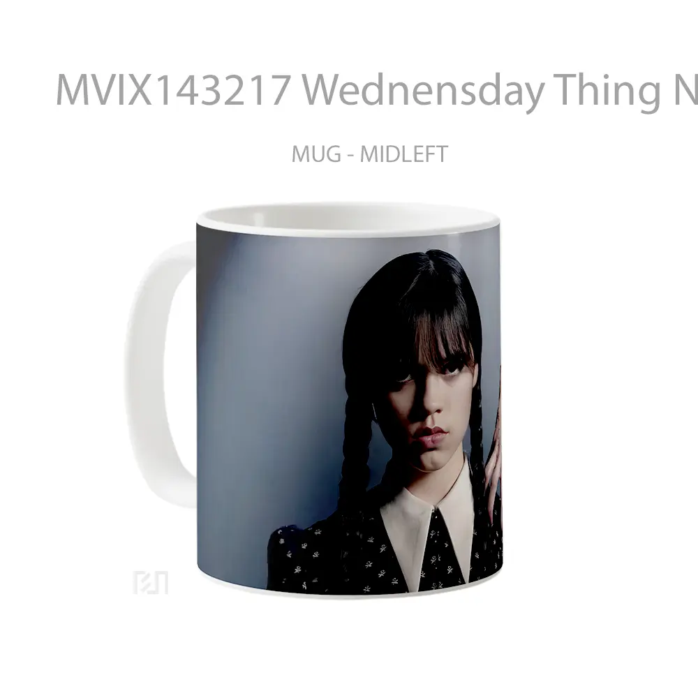 Mug Wednensday Thing Netflix Gelas Keramik Unik - All-side / Desain