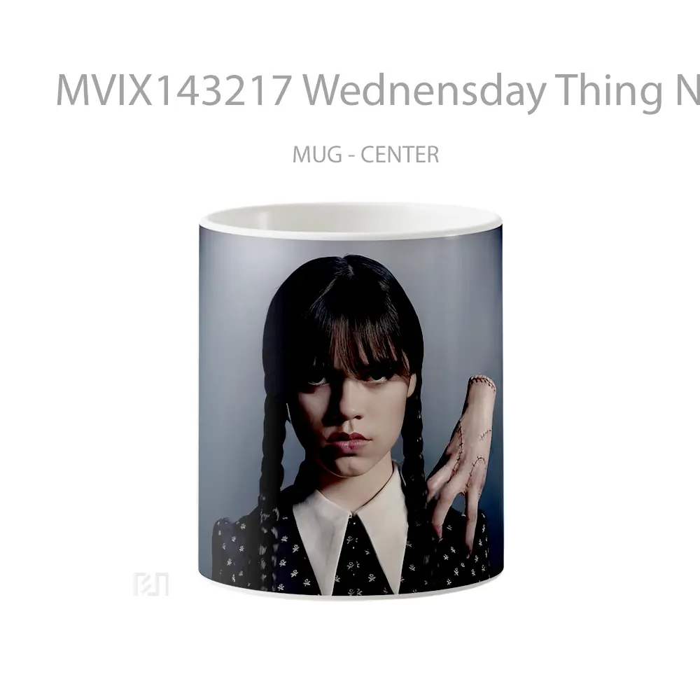 Mug Wednensday Thing Netflix Gelas Keramik Unik