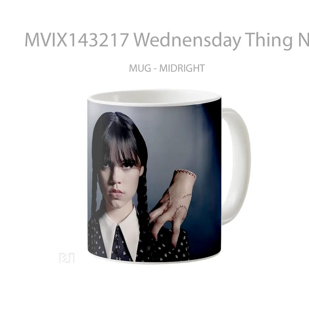 Mug Wednensday Thing Netflix Gelas Keramik Unik - All-side / Desain