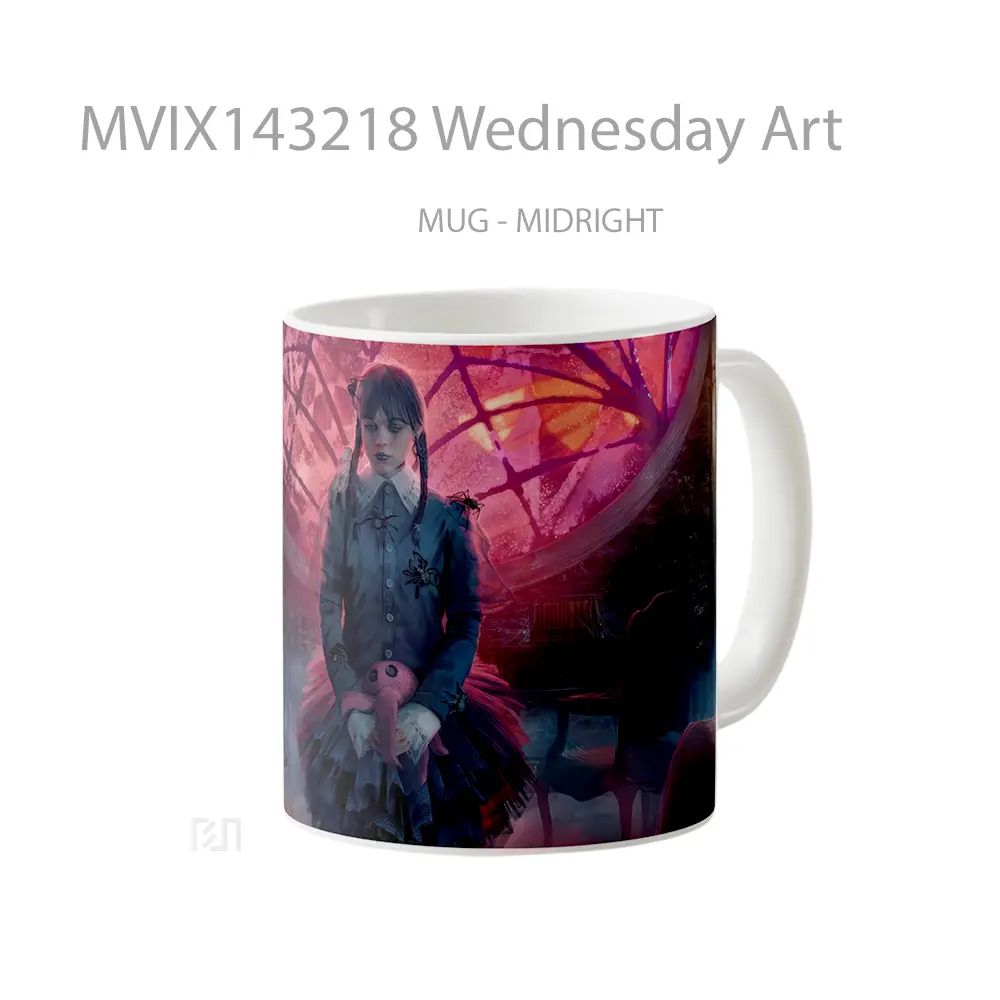 Mug Wednesday Art Gelas Keramik Unik - All-side / Desain