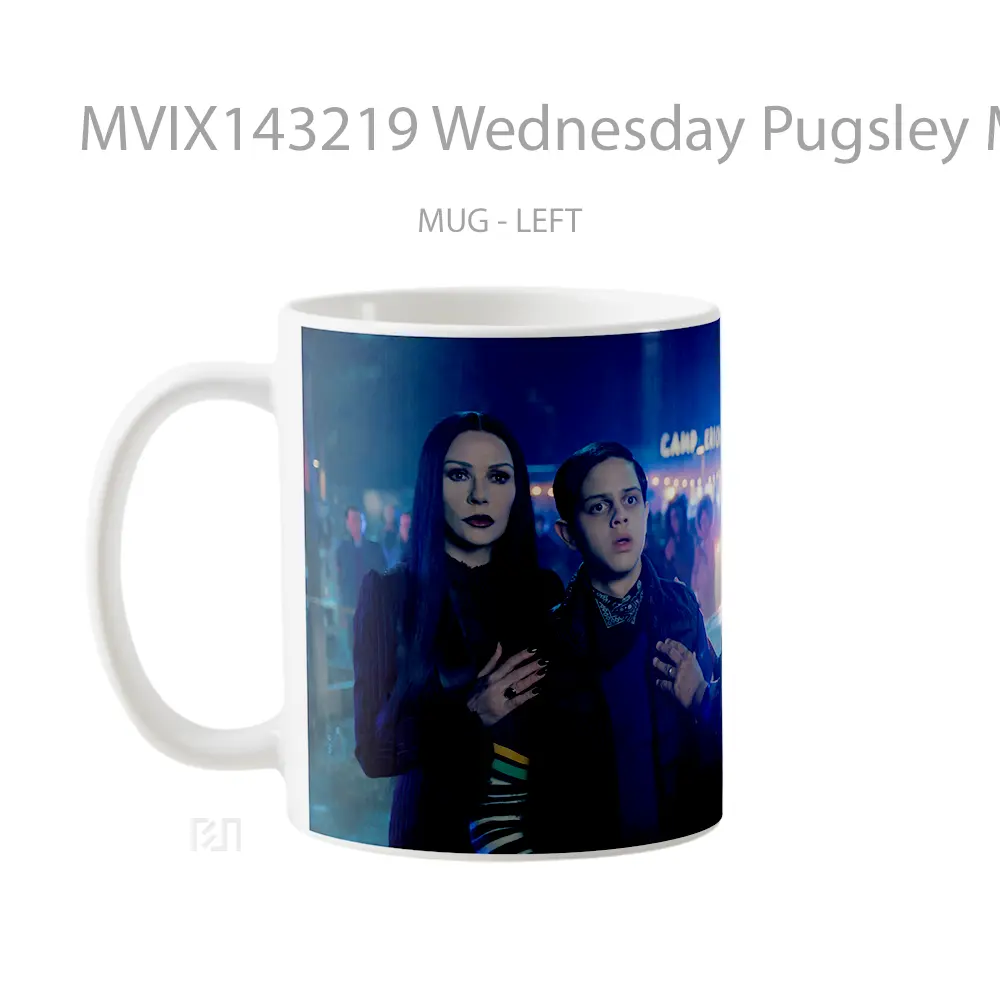 Mug Wednesday Pugsley Motricia Gomez S2 Gelas Keramik Unik - All-side / Desain