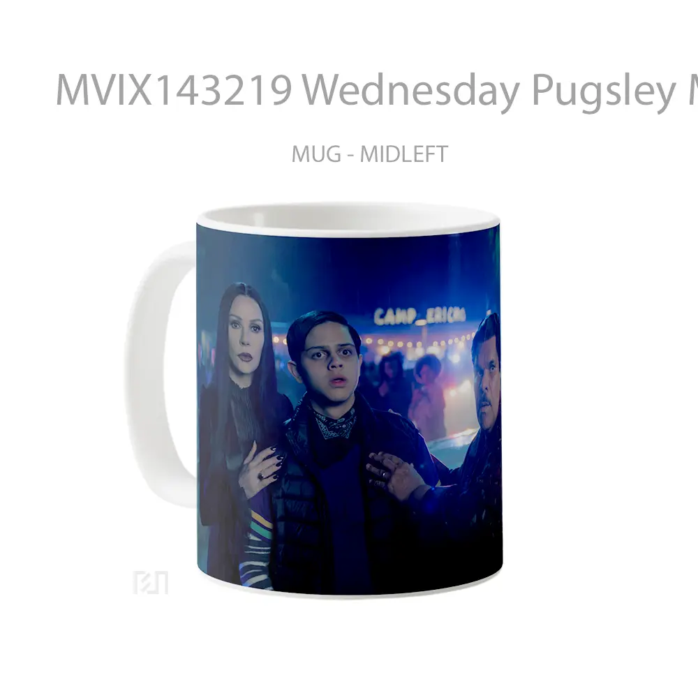 Mug Wednesday Pugsley Motricia Gomez S2 Gelas Keramik Unik - All-side / Desain