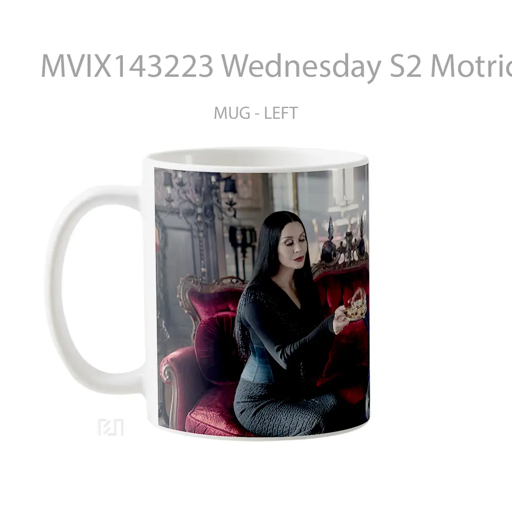 Mug Wednesday S2 Motricia Bianca Gelas Keramik Unik - All-side / Desain