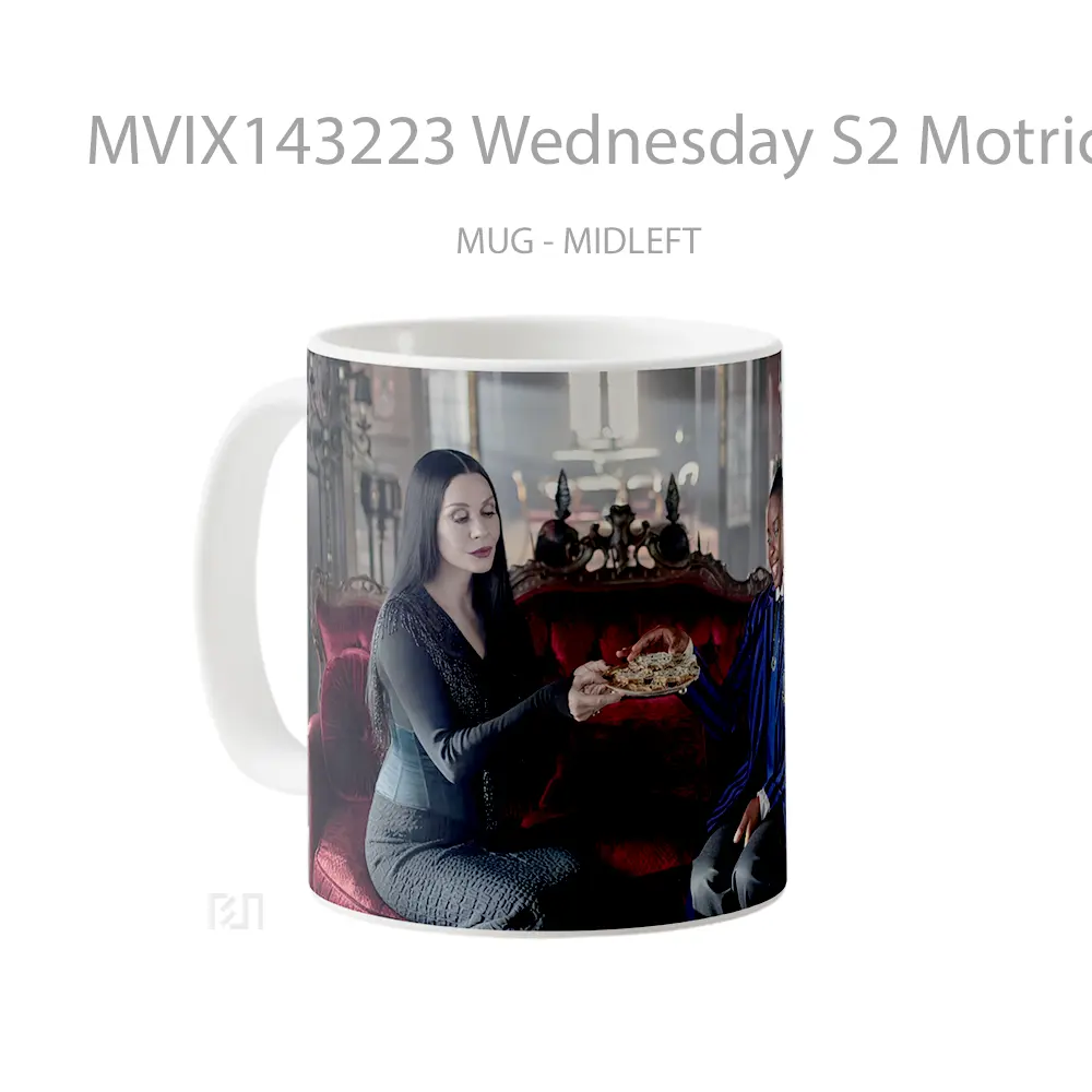 Mug Wednesday S2 Motricia Bianca Gelas Keramik Unik - All-side / Desain