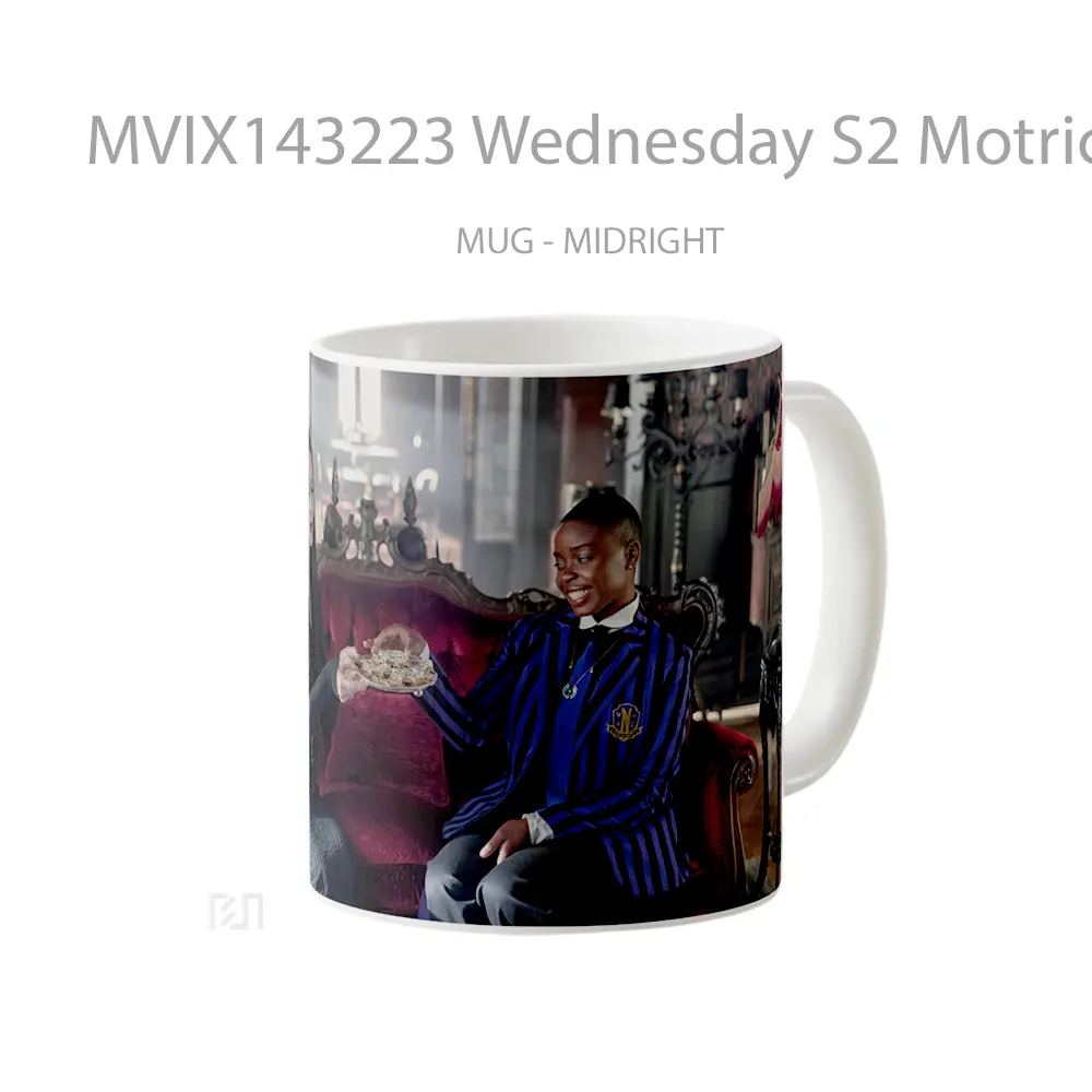 Mug Wednesday S2 Motricia Bianca Gelas Keramik Unik - All-side / Desain