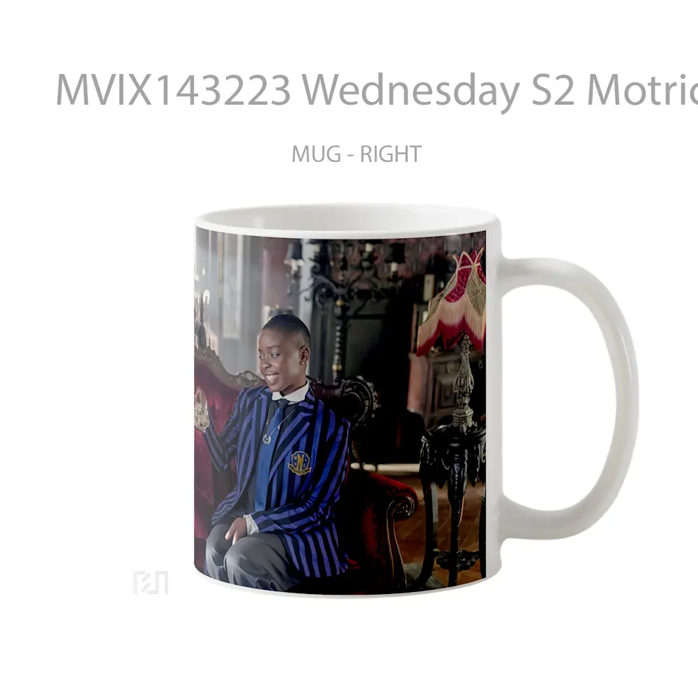 Mug Wednesday S2 Motricia Bianca Gelas Keramik Unik - All-side / Desain