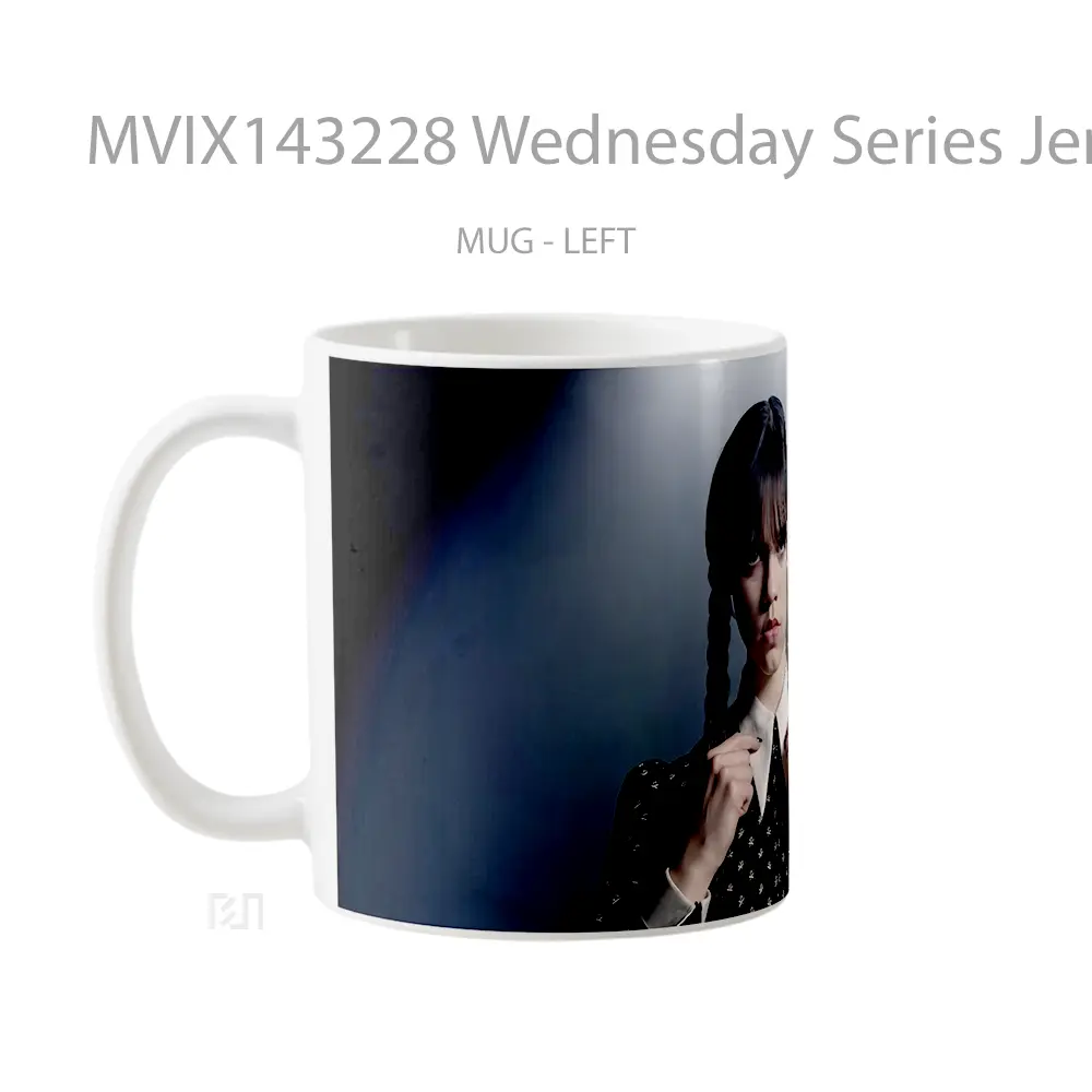 Mug Wednesday Series Jenna Ortega Gelas Keramik Unik - All-side / Desain