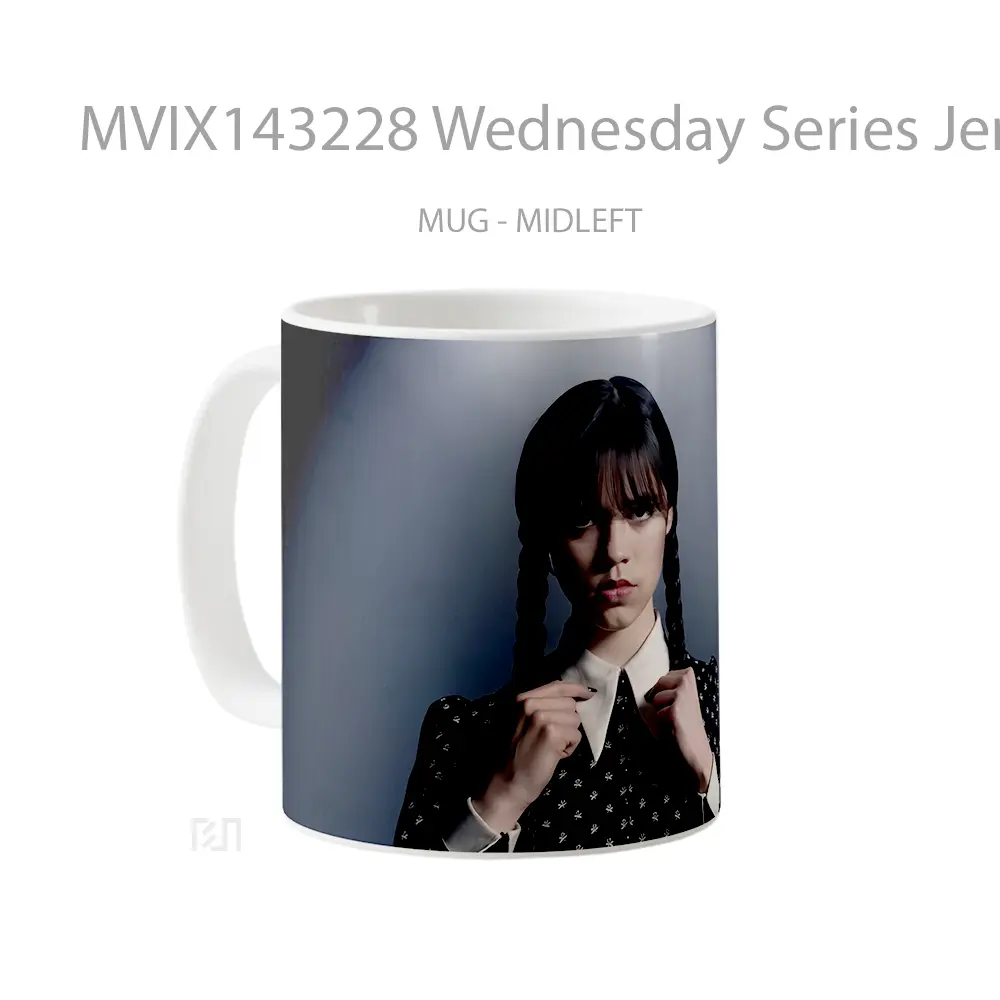 Mug Wednesday Series Jenna Ortega Gelas Keramik Unik - All-side / Desain